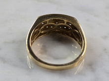 Load image into Gallery viewer, Mens Vintage Estate 14K Yellow Gold Diamond Ring 6.8g E4266