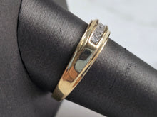 Load image into Gallery viewer, Mens Vintage Estate 10k Yellow Gold Diamond Ring 3.8g #E4269