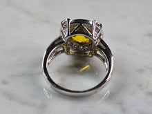 Load image into Gallery viewer, Womens Vintage Estate Sterling Silver Beryl CZ Ring 7.2g #E4281
