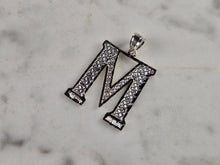 Load image into Gallery viewer, Womens Sterling Silver Initial Letter " M " Pendant 1.6g E4317