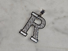 Load image into Gallery viewer, Womens Sterling Silver Initial Letter " R " Pendant 1.4g E4320