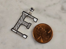 Load image into Gallery viewer, Womens Sterling Silver Initial Letter " E " Pendant 1.6g E4322