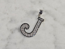 Load image into Gallery viewer, Womens Sterling Silver Initial Letter " J " Pendant 1.1g E4323