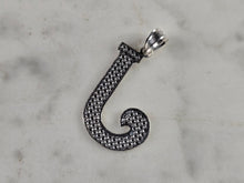 Load image into Gallery viewer, Womens Sterling Silver Initial Letter " J " Pendant 1.1g E4323