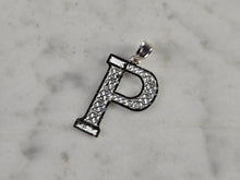 Load image into Gallery viewer, Womens Sterling Silver Initial Letter " P " Pendant 1.3g E4326