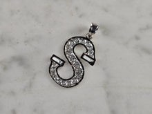 Load image into Gallery viewer, Womens Sterling Silver Initial Letter " S " Pendant 1.3g E4327