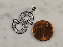 Load image into Gallery viewer, Womens Sterling Silver Initial Letter " S " Pendant 1.3g E4327