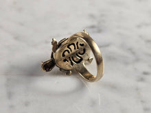 Load image into Gallery viewer, Womens Vintage Estate 14K Yellow &amp; Rose Gold Turtle Ring 7.9g E4373
