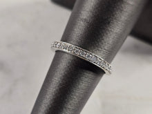 Load image into Gallery viewer, Womens Vintage Estate 10K White Gold Diamond Ring, 1.6g E4380