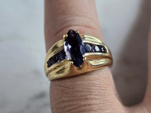 Load image into Gallery viewer, Womens Vintage Estate 14K Yellow Gold Tanzanite Ring 4.8g E4405