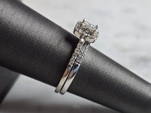 Load image into Gallery viewer, Womens Vintage Estate 14K White Gold Diamond Ring Set, 4.8g E4420