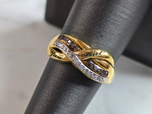 Load image into Gallery viewer, Womens Vintage Estate Sterling Silver Diamond Ring 3.8g #E4436