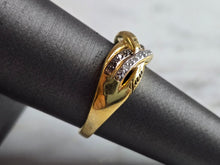 Load image into Gallery viewer, Womens Vintage Estate Sterling Silver Diamond Ring 3.8g #E4436