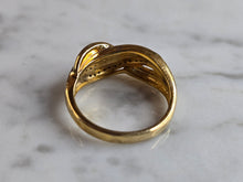 Load image into Gallery viewer, Womens Vintage Estate Sterling Silver Diamond Ring 3.8g #E4436