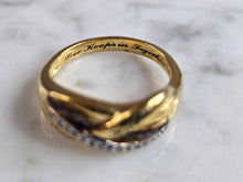 Load image into Gallery viewer, Womens Vintage Estate Sterling Silver Diamond Ring 3.8g #E4436