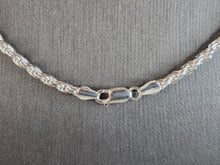 Load image into Gallery viewer, Womens or Mens Vintage Estate Sterling Silver Italian Rope Necklace, 20.6g E4472