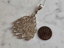 Load image into Gallery viewer, Womens Vintage Estate Sterling Silver Persian Pendant Necklace 12.6g E4483