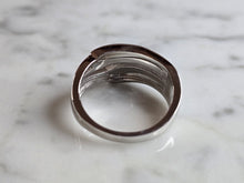 Load image into Gallery viewer, Womens Estate Sterling Silver Modernist Opal Ring 5.5g E4486