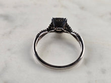 Load image into Gallery viewer, Womens Vintage Estate 10K White Gold Diamond Ring, 1.7g E4502