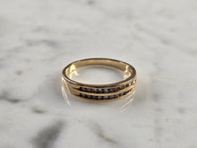 Load image into Gallery viewer, Womens Vintage Estate 14K Yellow Gold Magnolia Diamond Ring 2.3g #E4504