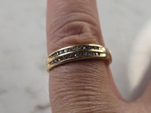 Load image into Gallery viewer, Womens Vintage Estate 14K Yellow Gold Magnolia Diamond Ring 2.3g #E4504