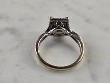 Load image into Gallery viewer, Womens Vintage Estate 10K White Gold Diamond Ring, 3.5g E4505