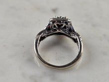 Load image into Gallery viewer, Womens Vintage Estate 14k White Gold Diamond Ring 4.0g #E4511