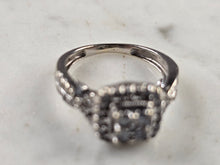Load image into Gallery viewer, Womens Vintage Estate 14k White Gold Diamond Ring 4.0g #E4511