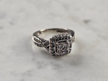 Load image into Gallery viewer, Womens Vintage Estate 14k White Gold Diamond Ring 4.0g #E4511