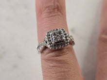 Load image into Gallery viewer, Womens Vintage Estate 14k White Gold Diamond Ring 4.0g #E4511