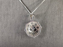 Load image into Gallery viewer, Womens Vintage Estate Sterling Silver Hindu Om Pendant W/ Necklace 5.6g E4554