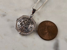 Load image into Gallery viewer, Womens Vintage Estate Sterling Silver Hindu Om Pendant W/ Necklace 5.6g E4554
