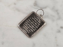 Load image into Gallery viewer, Vintage Estate Sterling Silver Muslim Religious Prayer Pendant 0.6g E4555