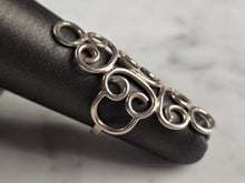 Load image into Gallery viewer, Womens Vintage Estate Sterling Silver Modernist Ring 3.4g E4562