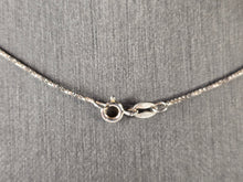 Load image into Gallery viewer, Womens Vintage Estate Modernist Sterling Silver CZ Pendant Necklace 6.2g E4573