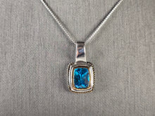 Load image into Gallery viewer, Womens Vintage Estate Sterling Silver Modernist Pendant Necklace 5.5g E4580