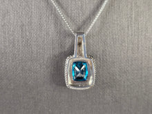 Load image into Gallery viewer, Womens Vintage Estate Sterling Silver Modernist Pendant Necklace 5.5g E4580