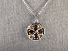 Load image into Gallery viewer, Womens Vintage Estate Sterling Silver Smoky Quartz Pendant Necklace 6.0g E4587