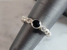 Load image into Gallery viewer, Womens Vintage Estate Sterling Silver Modernist Onyx Ring 3.3g E4618
