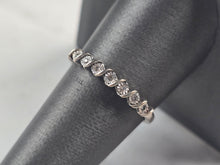 Load image into Gallery viewer, Womens Vintage Estate 10K White Gold Diamond Ring 1.9g E4625