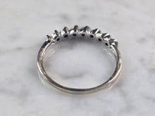 Load image into Gallery viewer, Womens Vintage Estate 10K White Gold Diamond Ring 1.9g E4625