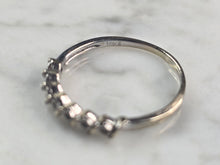 Load image into Gallery viewer, Womens Vintage Estate 10K White Gold Diamond Ring 1.9g E4625