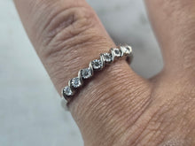 Load image into Gallery viewer, Womens Vintage Estate 10K White Gold Diamond Ring 1.9g E4625