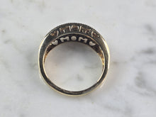 Load image into Gallery viewer, Womens Vintage Estate 10K Yellow Gold Diamond MOM Heart Ring 3.0g E4634