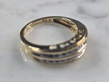 Load image into Gallery viewer, Womens Vintage Estate 10K Yellow Gold Diamond MOM Heart Ring 3.0g E4634