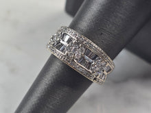 Load image into Gallery viewer, Womens Vintage Estate 14K White Gold Diamond Ring 6.1g E4643