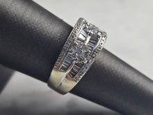 Load image into Gallery viewer, Womens Vintage Estate 14K White Gold Diamond Ring 6.1g E4643