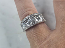 Load image into Gallery viewer, Womens Vintage Estate 14K White Gold Diamond Ring 6.1g E4643