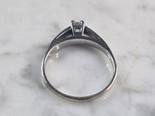 Load image into Gallery viewer, Womens Vintage Estate 14k White Gold Diamond Engagement Ring 2.9g  #E4645