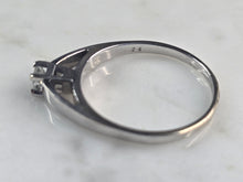Load image into Gallery viewer, Womens Vintage Estate 14k White Gold Diamond Engagement Ring 2.9g  #E4645